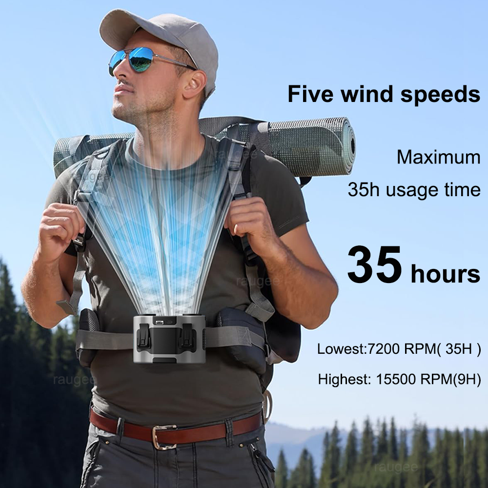 20000mAh Waist Fan Portable Ou – Timer Dual Outlet recenzja i cena