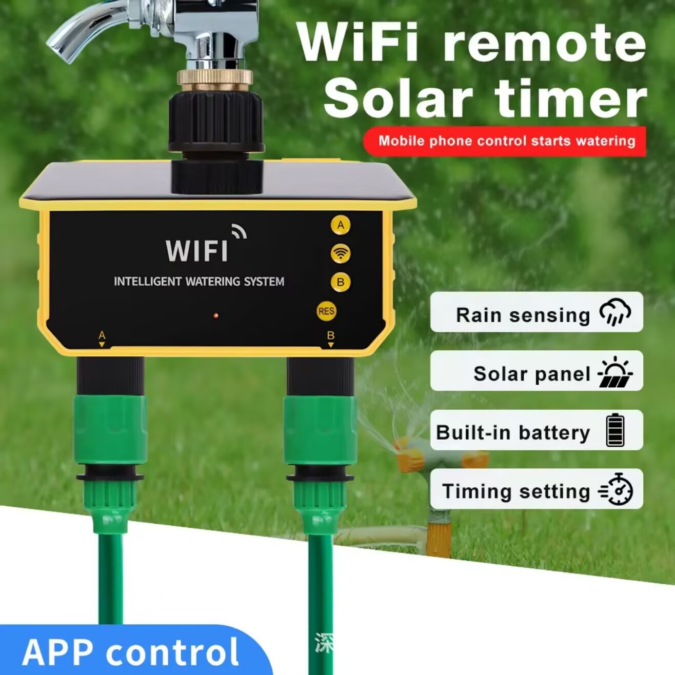 Tuya WiFi Solar Water Valve Ir – Timer Dual Outlet recenzja i cena