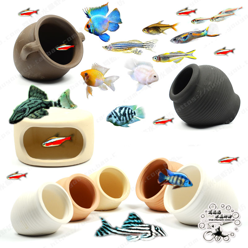 Ceramics Jar Fish Tank Decorat – Hide Cave Ceramic recenzja i cena