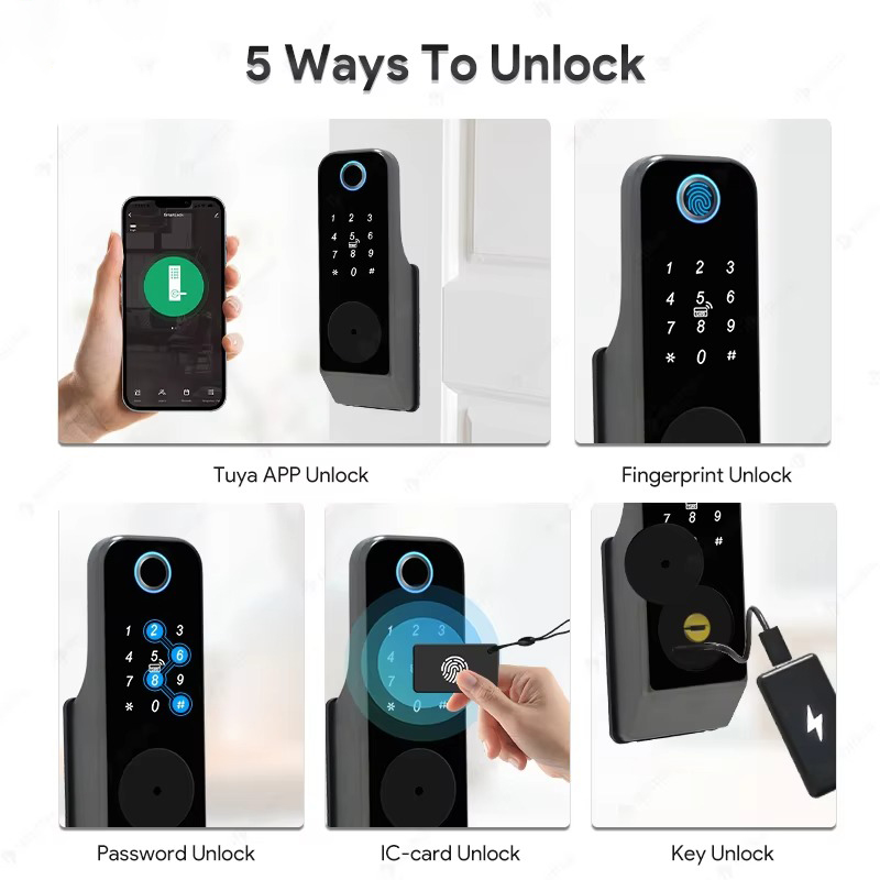 Waterproof Fingerprint Lock Tu – Glass Door Hinge recenzja i cena