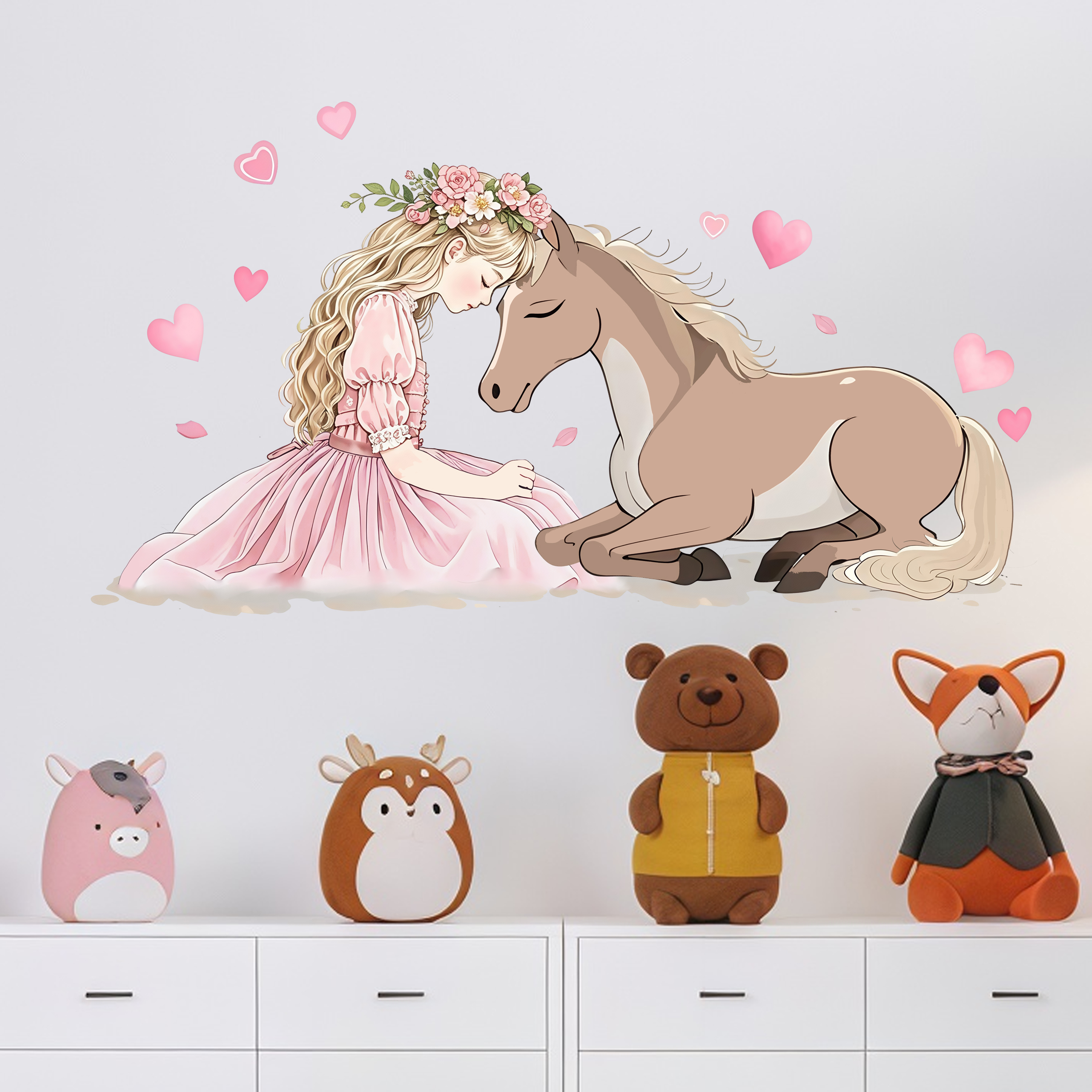 Romantic Horse Wall Stickers S – Pvc Panel Background recenzja i cena
