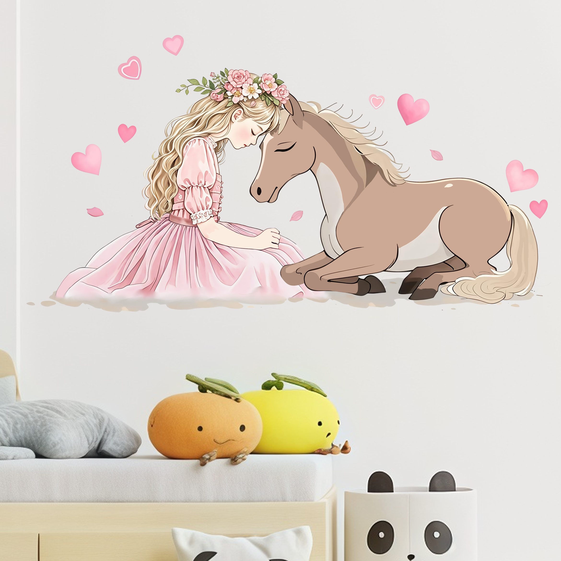 Romantic Horse Wall Stickers S – Pvc Panel Background recenzja i cena