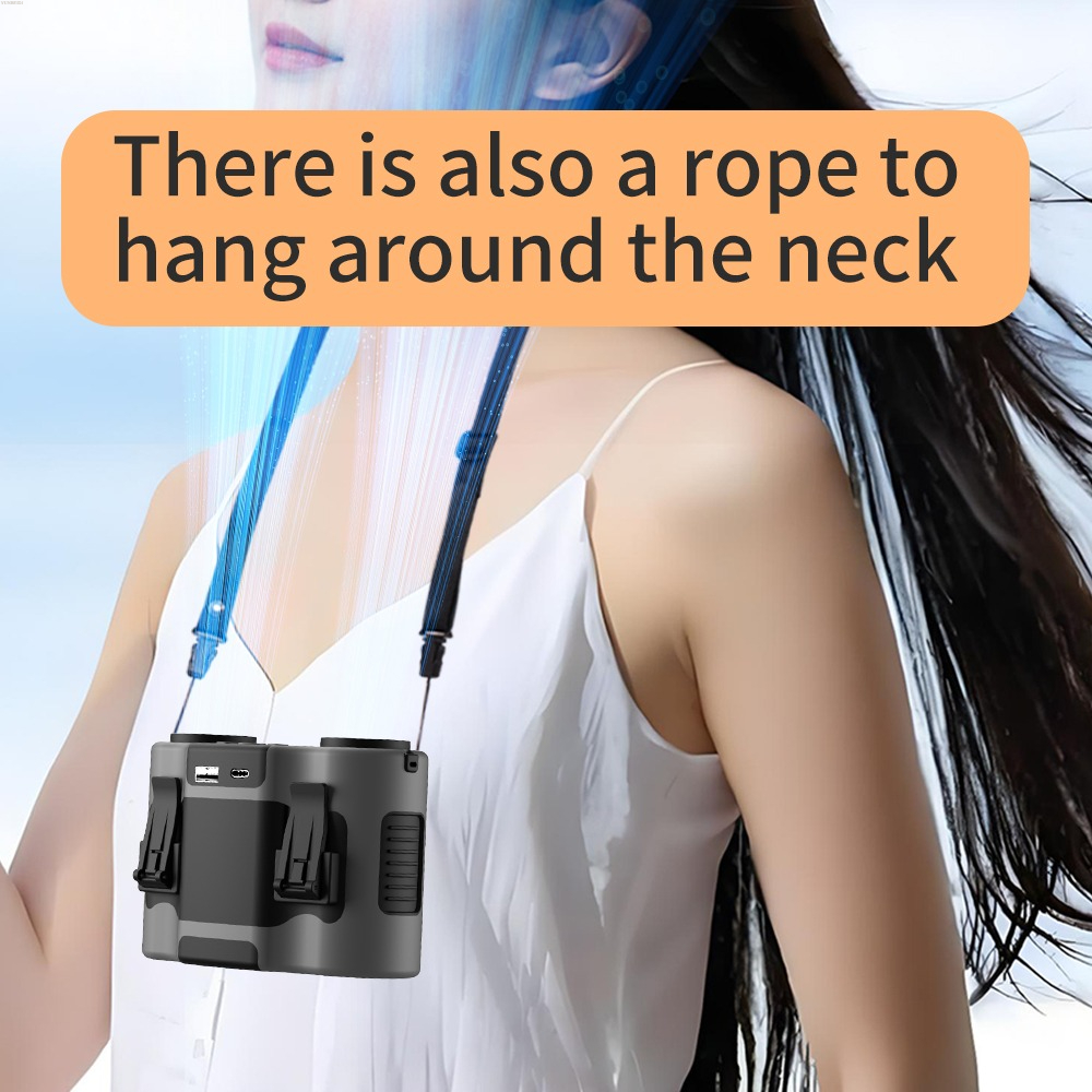 Portable Waist Clip Fan 5-spee – Timer Dual Outlet recenzja i cena