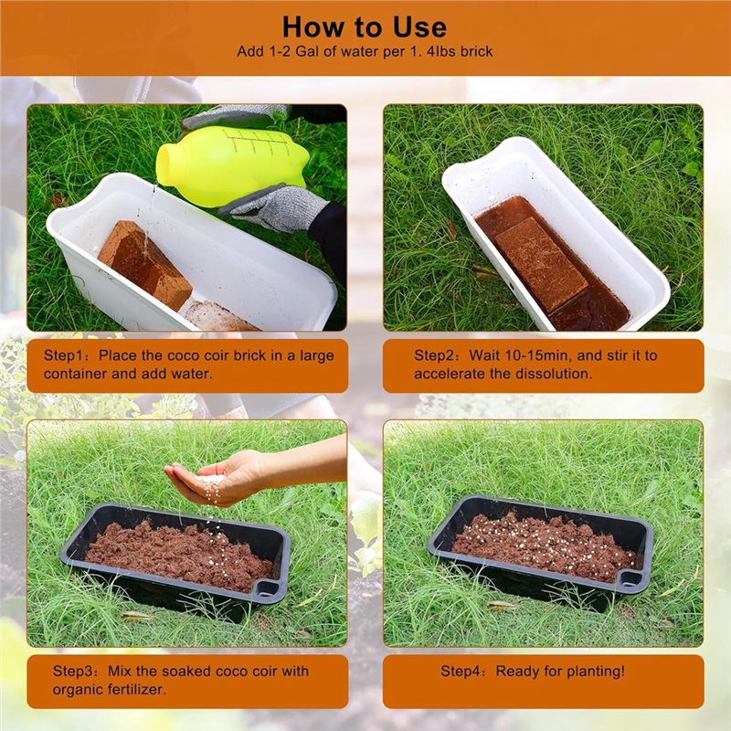 3 Pack Coco Coir Bricks, Coco  – Substrate Coconut Fiber recenzja i cena