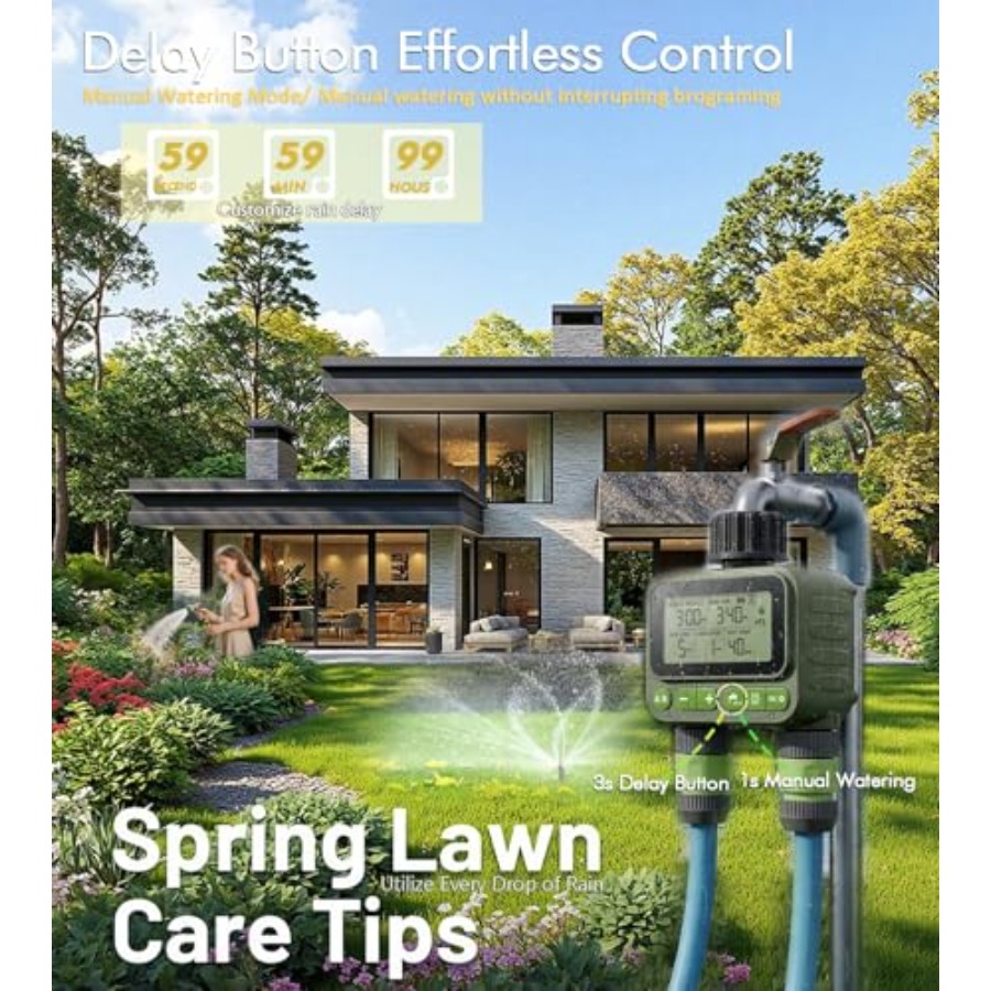 Smart Sprinkler Timer for Lawn – Timer Dual Outlet recenzja i cena