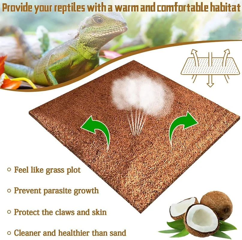 Reptile Carpet Natural Coconut – Substrate Coconut Fiber recenzja i cena