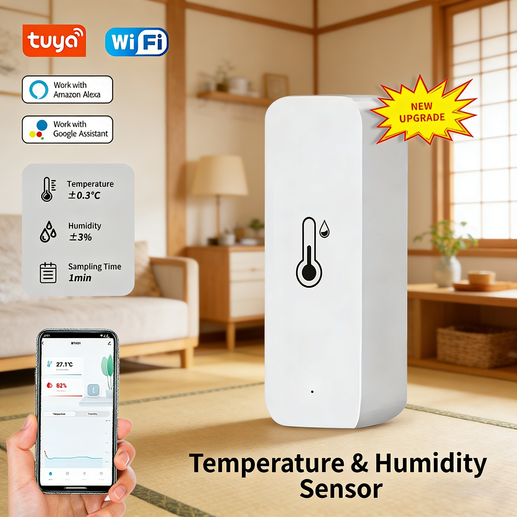 Tuya Smart WiFi Temperature Hu – Digital Hygrometer Probe recenzja i cena