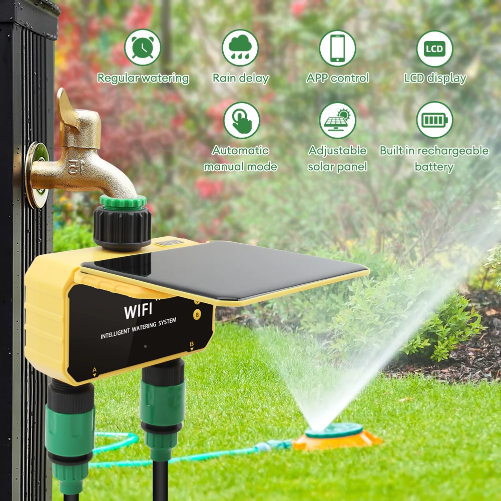 WiFi Solar Timer Dual Water Va – Timer Dual Outlet recenzja i cena