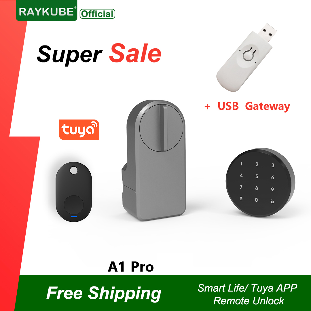 RAYKUBE A1 Pro Tuya BEL Smart  – Glass Door Hinge recenzja i cena