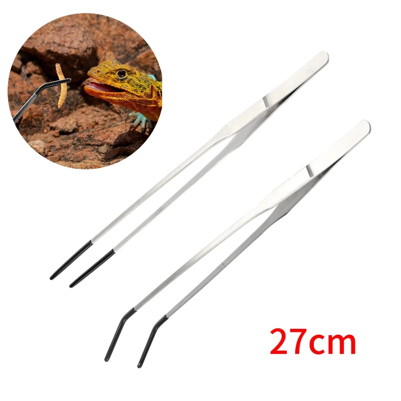 2Pcs Stainless Steel Tweezers  – Feeding Tong Stainless recenzja i cena
