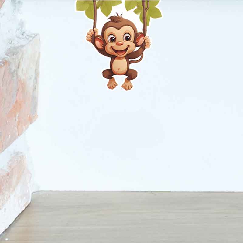 Cute little monkey living room – Pvc Panel Background recenzja i cena