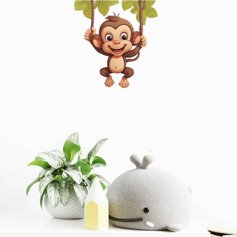 Cute little monkey living room – Pvc Panel Background recenzja i cena