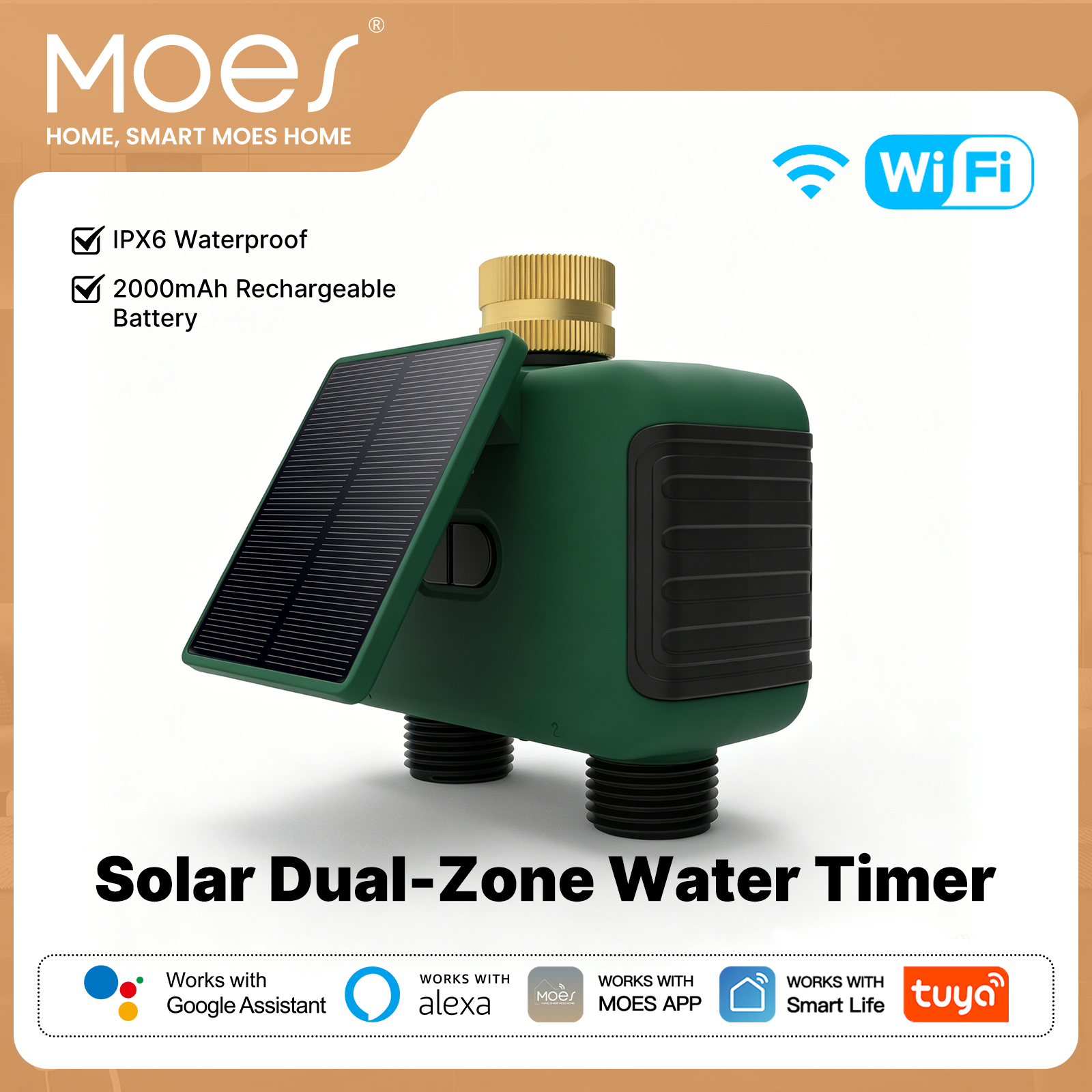 MOES Tuya WiFi Smart Solar Dua – Timer Dual Outlet recenzja i cena