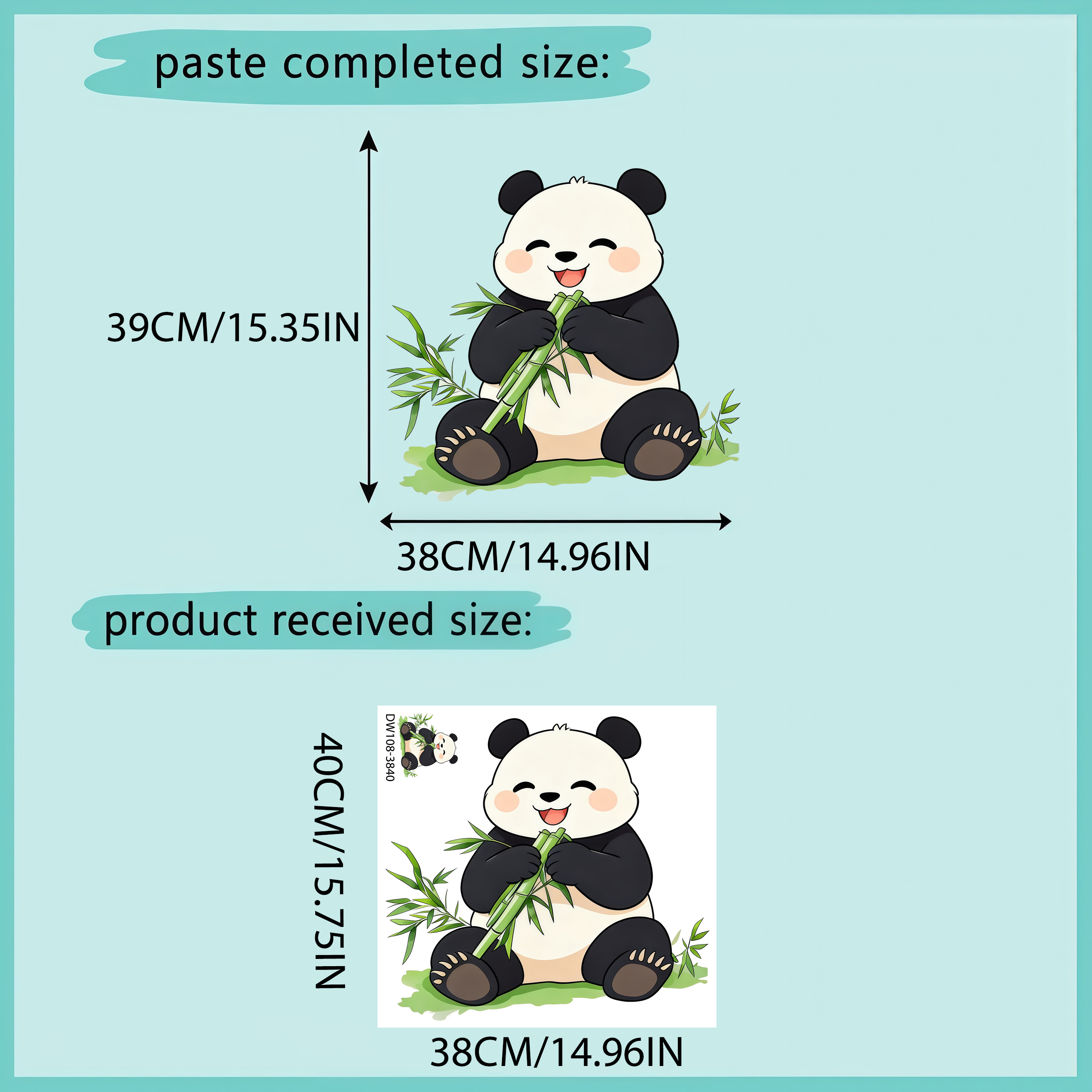 Bamboo And Panda Wall Decals S – Pvc Panel Background recenzja i cena