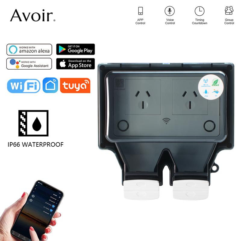 Avoir Tuya Wifi Waterproof Ele – Timer Dual Outlet recenzja i cena