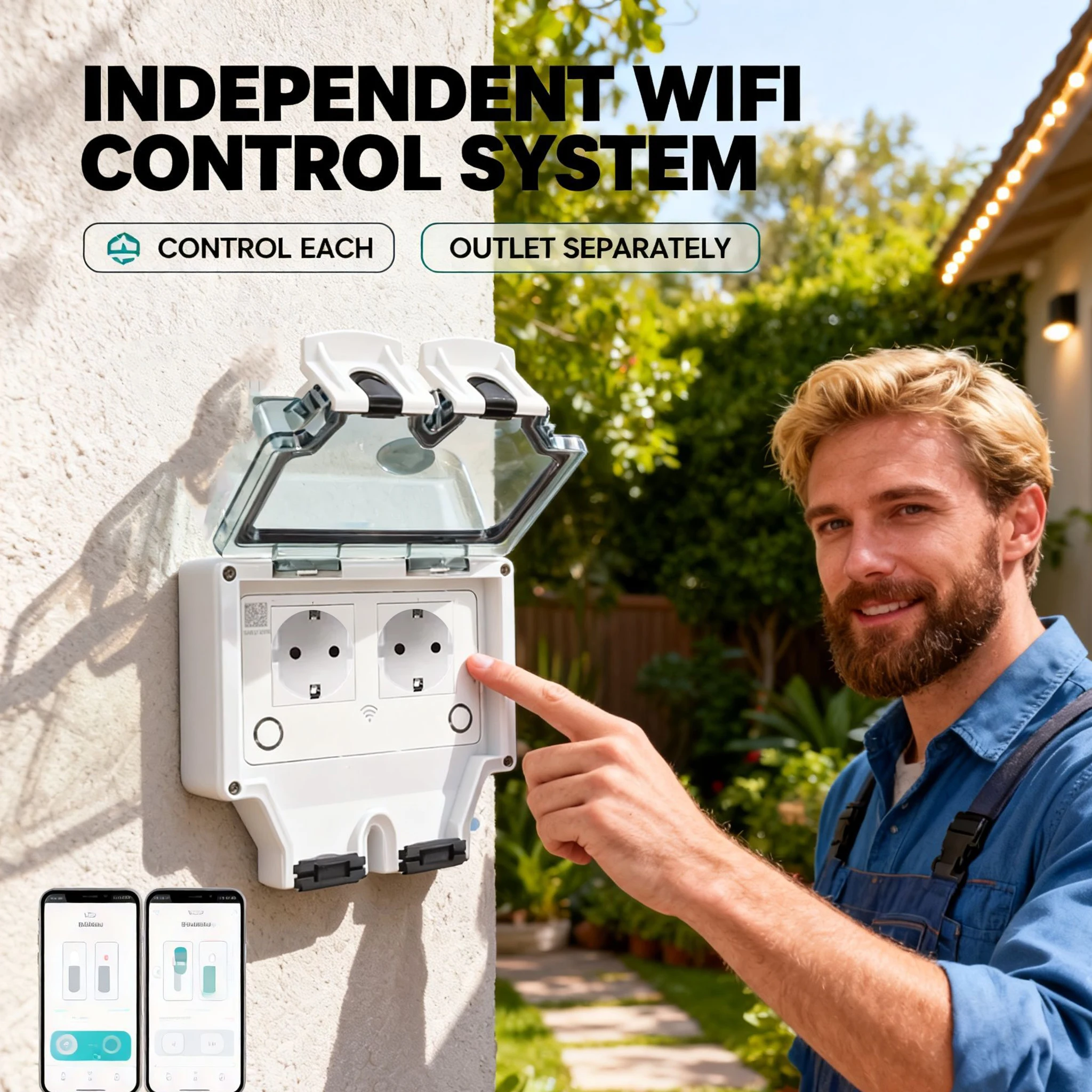 Tuya Waterproof Electrical Wal – Timer Dual Outlet recenzja i cena