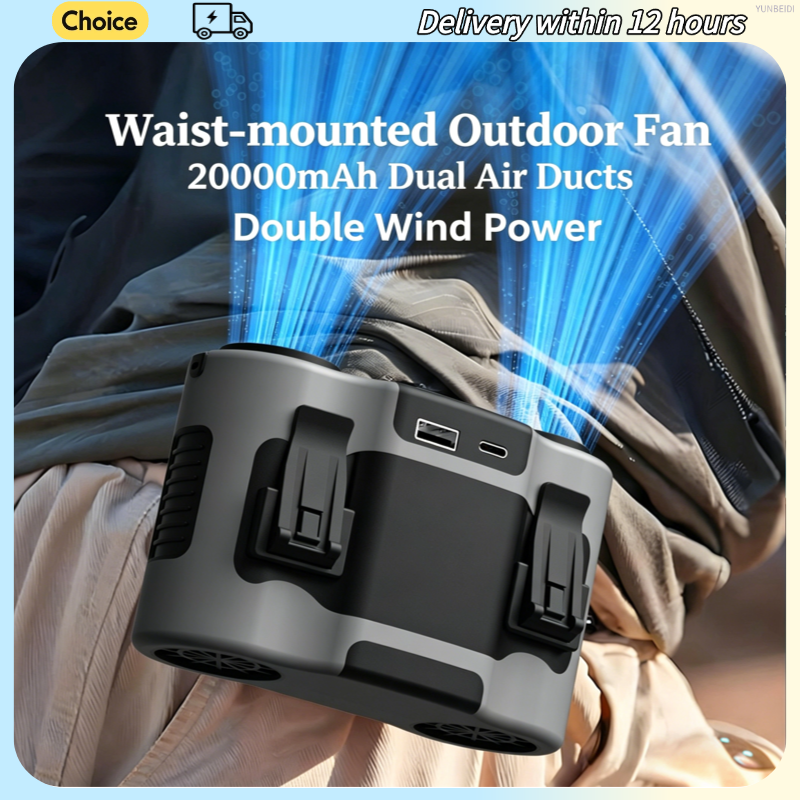 Portable Waist Clip Fan Mini U – Timer Dual Outlet recenzja i cena