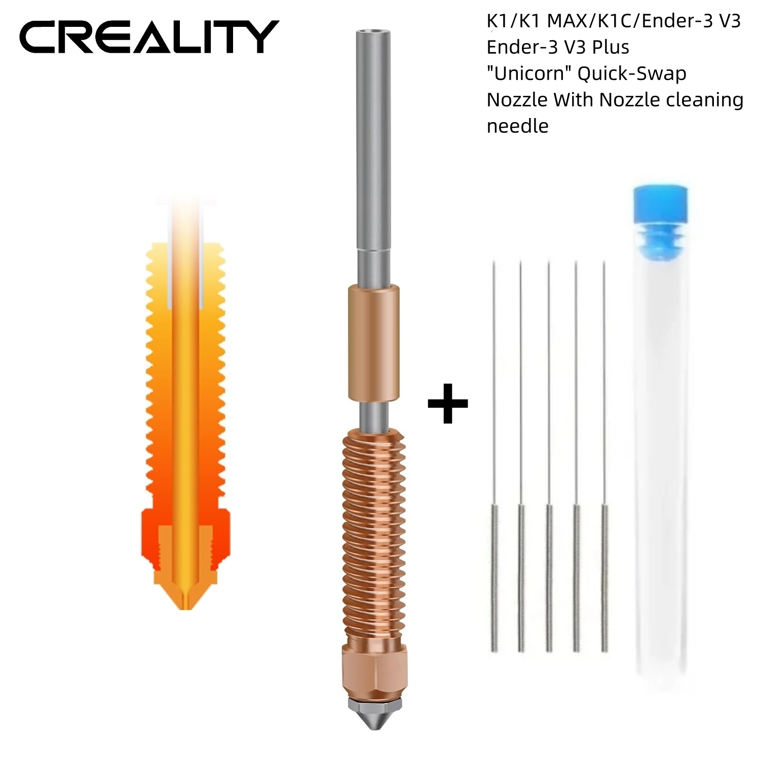 Creality K1C Nozzle Unicorn Qu – Ceramic Heat Emitter recenzja i cena